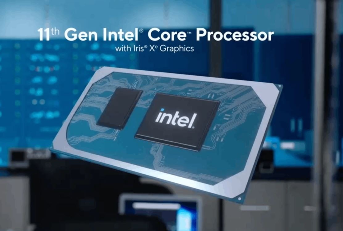 Card màn hình Iris Xe Graphics được tích hợp sẵn thuộc dòng chip Intel thế hệ thứ 11